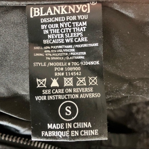 BLANKNYC Black Vegan Faux Leather Moto Jacket - Picture 4 of 7